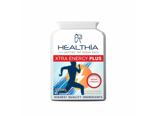 Healthia Xtra Energy Plus 559mg, Συμπλήρωμα Διατροφής για την Αύξηση Μεταβολισμού, 60 caps