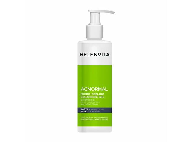 Helenvita Acnormal Micro-Peeling Cleansing Gel Τζελ Βαθύ Καθαρισμού & Αποσυμφόρησης των Φραγμένων Πόρων, 200ml
