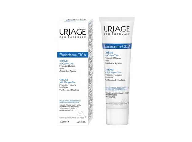 Uriage Bariederm Cica-Creme Reparatrice CU-Zn, Επανορθωτική Κρέμα για Ευαίσθητες Επιδερμίδες 100ml
