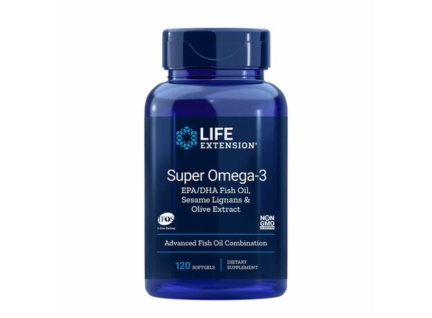 Life Extension Super Omega-3 EPA/DHA With Sesame Lignans & Olive Fruit Extract 120softgels