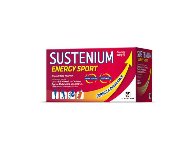 Menarini Sustenium Energy Sport Με Γεύση Πορτοκάλι 10 Φακελάκια