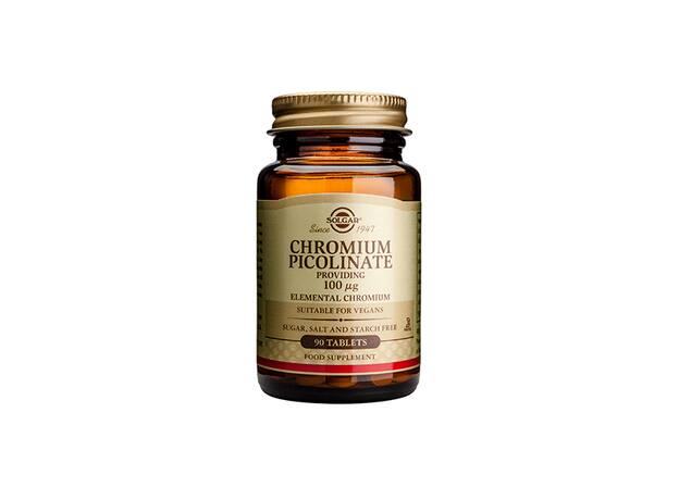 Solgar Chromium Picolinate 100mcg 90 Ταμπλέτες