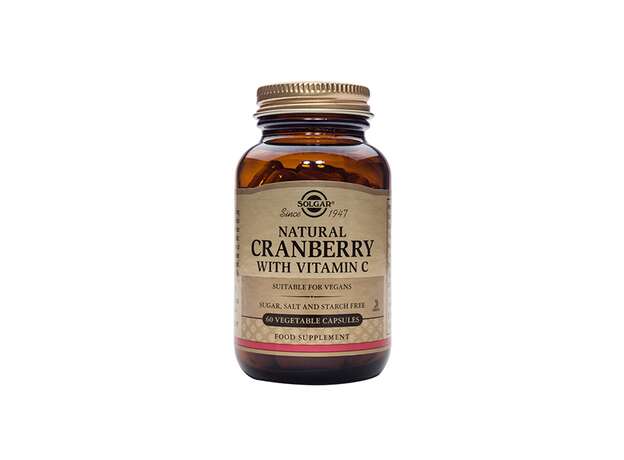 Solgar Natural Cranberry with Vitamin C 60 Φυτικές Κάψουλες