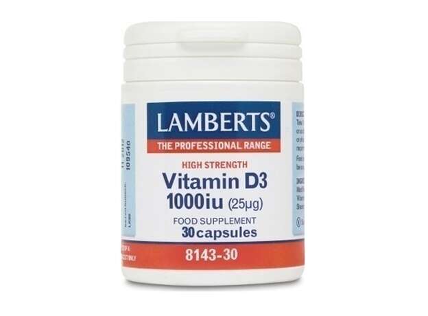 Lamberts Vitamin D3 1000iu 30 Κάψουλες