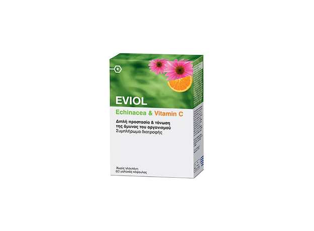 Eviol Echinacea & Vitamin C 60 Μαλακές Κάψουλες