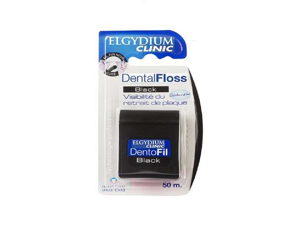 Pierre Fabre Elgydium Dental Floss Black Chlorhexidine 50m