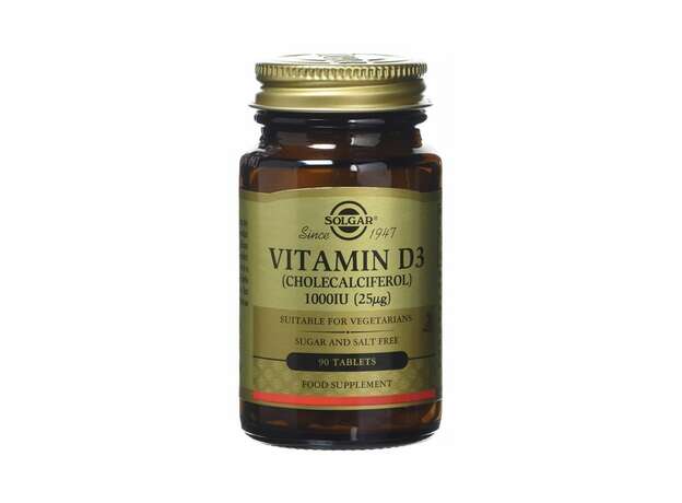 Solgar Vitamin D3 1000iu 90 ταμπλέτες