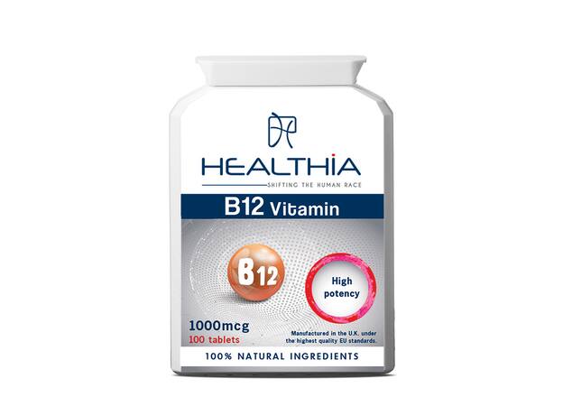 Healthia B12 1000mg 100 Ταμπλέτες