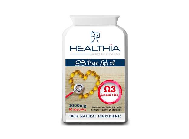 Healthia Ω3 pure Fish Oil 1000mg 90caps