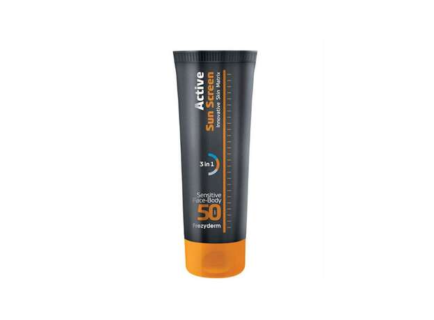 Frezyderm Active Sun Screen Sensitive Face and Body SPF50 150ml