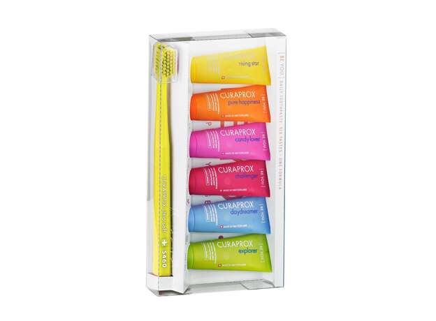 Curaprox [BE YOU.] Οδοντόβουρτσα για κάθε διάθεση και 6 οδοντόκρεμες - One Formula 1tem & 6x10ml