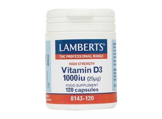 Lamberts Vitamin D3 1000iu 120 κάψουλες