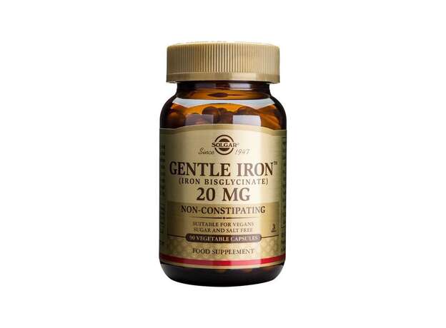 Solgar Gentle Iron 20mg 90 Φυτικές Κάψουλες
