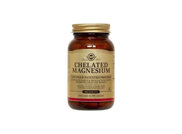 Solgar Chelated Magnesium 100 Ταμπλέτες
