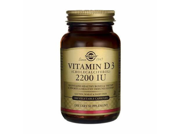 Solgar D3 2200 IU (Cholecalciferol) 100 Φυτικές Κάψουλες