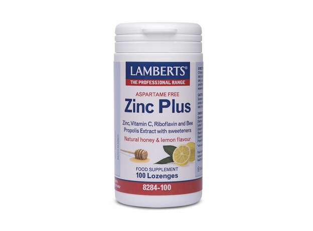 Lamberts Zinc Plus Lozenges Ψευδάργυρος με Βιταμίνη C 100 Καραμέλες