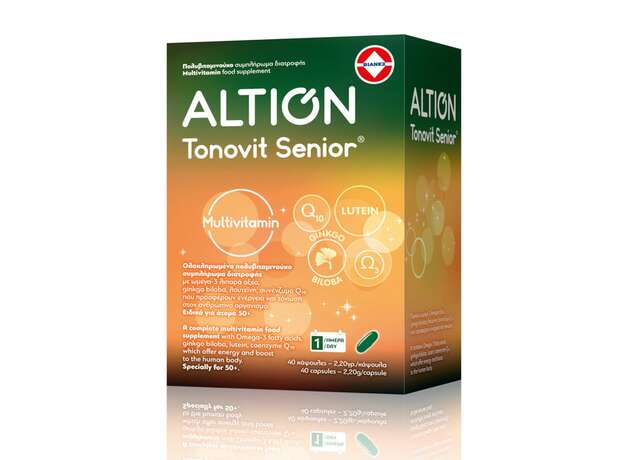 Altion Tonovit Senior Multivitamin Συμπλήρωμα Διατροφής για Άτομα 50+ Ετών  40 Κάψουλες