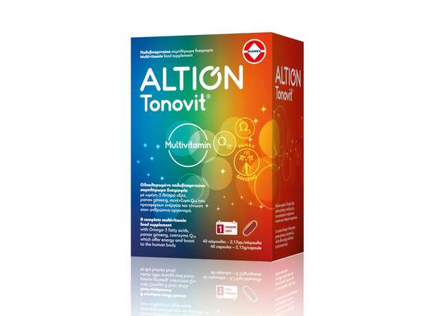 Altion Tonovit Multivitamin Πολυβιταμινούχο Συμπλήρωμα Διατροφής 40 Κάψουλες
