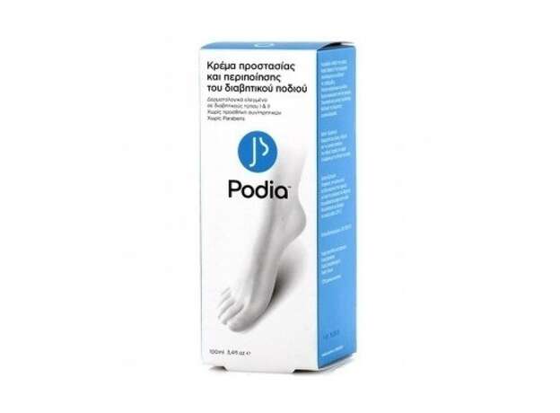 Podia Diabetic's Foot Protection & Care Διαβητικό Πόδι Κρέμα Προστασίας 100ml