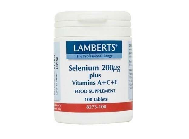 Lamberts Selenium 200μg Plus A+C+E 100 Ταμπλέτες