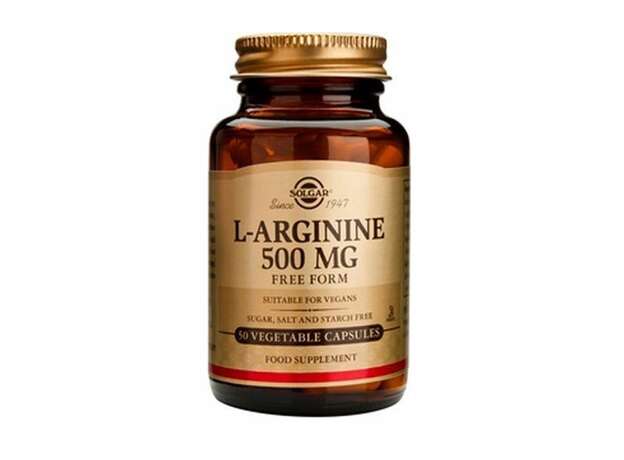 Solgar L-Arginine 500mg 50 Φυτικές Κάψουλες