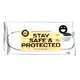 LFC Stay Safe & Protected Μάσκες Προστασίας Προσώπου 3-PLY Type II Κίτρινες Emoji 5pcs