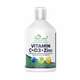 Natural Vitamins Vegan Vitamin C + D3 + Zinc Γεύση Πορτοκάλι 500ml